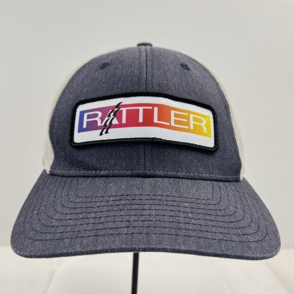 Rattler Ropes Mesh Trucker Hat Blue Gray Adjustable Snapback Cap Rodeo MD/LG - Picture 6 of 9